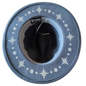 Witchwood Grey With Silver Starburst Vegan Felt Hat